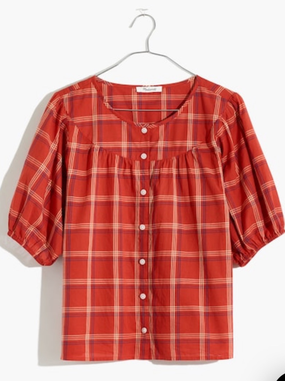 Madewell Prose Shirt in plaid Size M